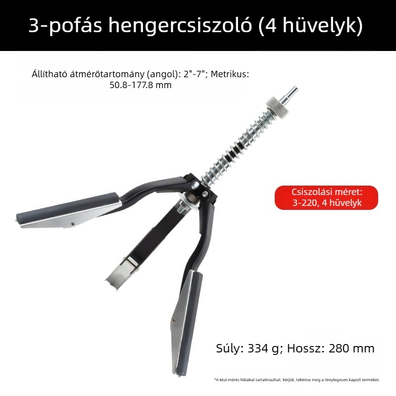 Autóhenger csiszoló háromágú tok és csiszoló kő