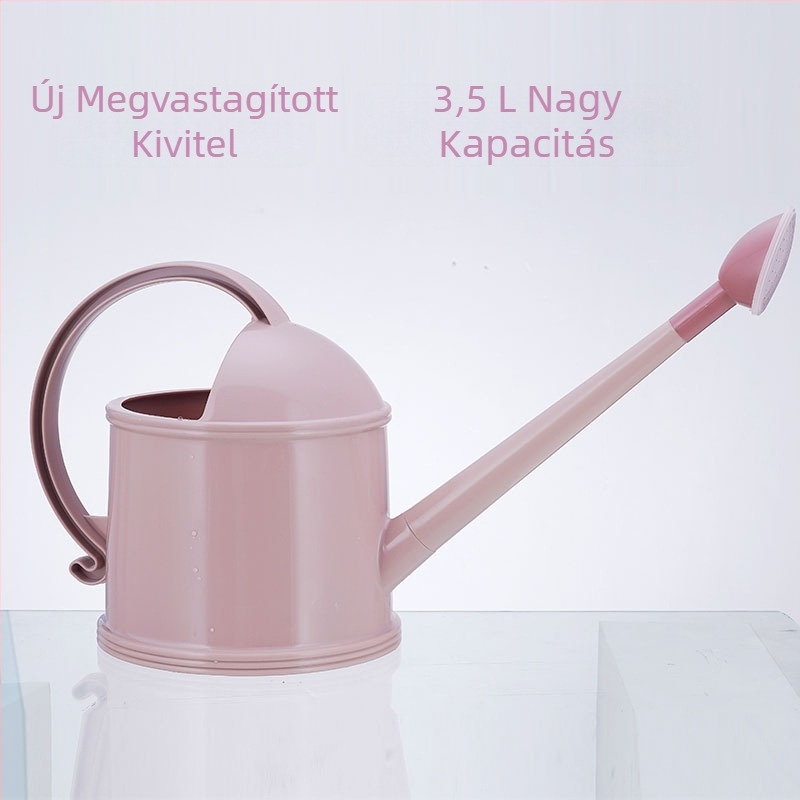 Nagy öntöző kanna hosszú csővel a cserepes növények öntözésére, háztartási permetező, nyomásos permetező virágok és zöld növények számára
