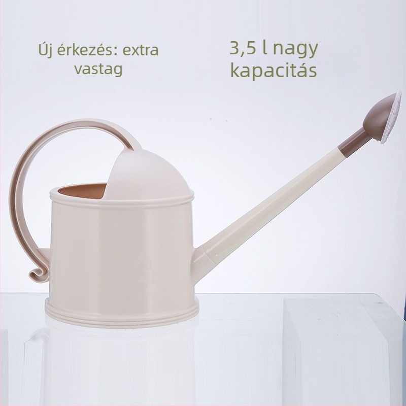 Nagy öntöző kanna hosszú csővel a cserepes növények öntözésére, háztartási permetező, nyomásos permetező virágok és zöld növények számára
