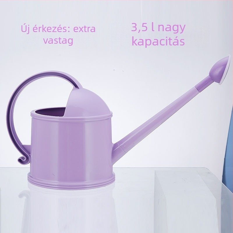 Nagy öntöző kanna hosszú csővel a cserepes növények öntözésére, háztartási permetező, nyomásos permetező virágok és zöld növények számára