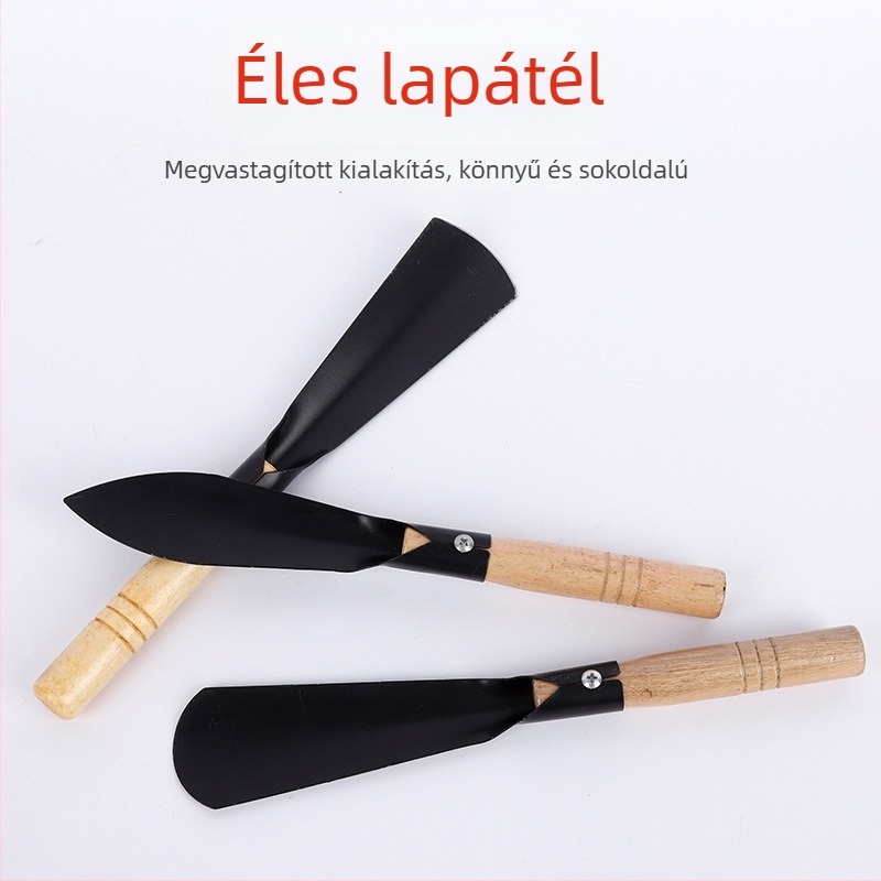 Mangánacél kertészeti ásó virágültetéshez és palántaátültetéshez