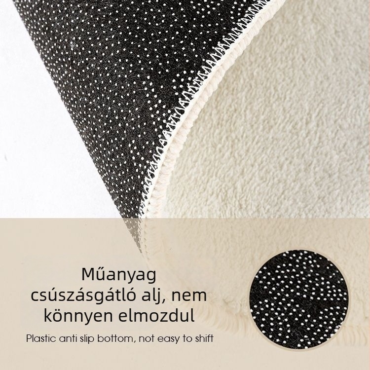 Nem szabályos alakú nappali és hálószoba szőnyeg, aranyos rajzfilm mintával, selymes tapintású, bőrbarát felület, fürdőszoba, uszoda, dolgozószoba és gyerekszoba számára.