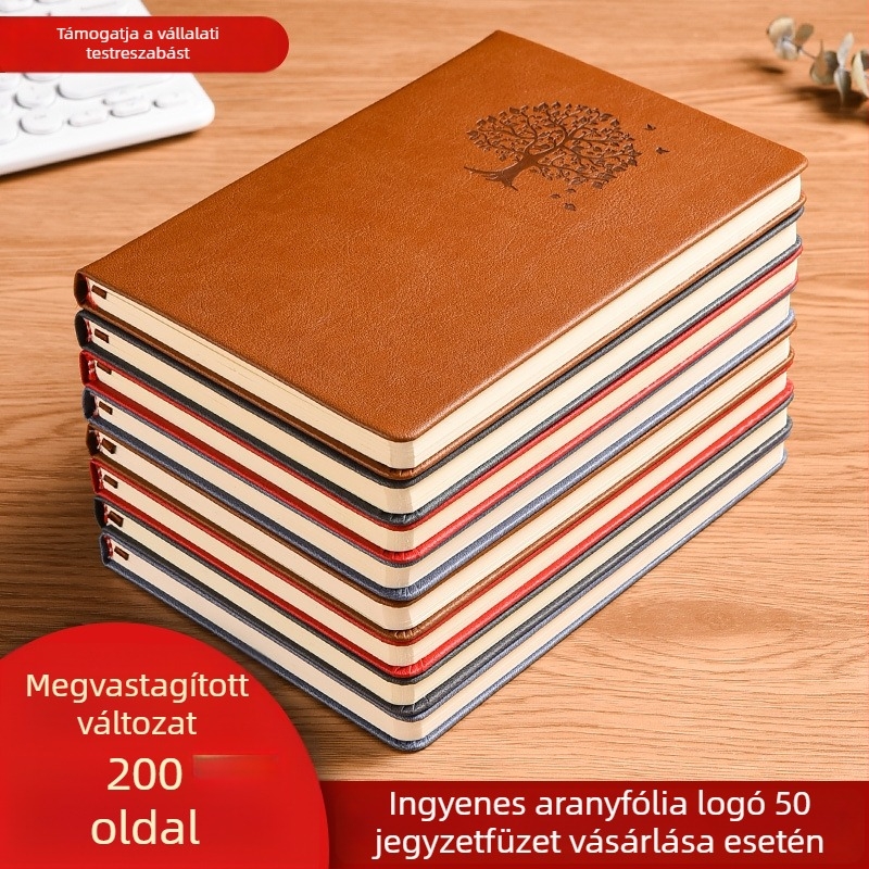 A5 notesz – minimalist stílusú, retro hangulatú napló, kompakt méret