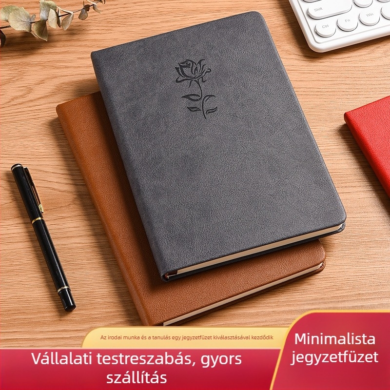 A5 notesz – minimalist stílusú, retro hangulatú napló, kompakt méret