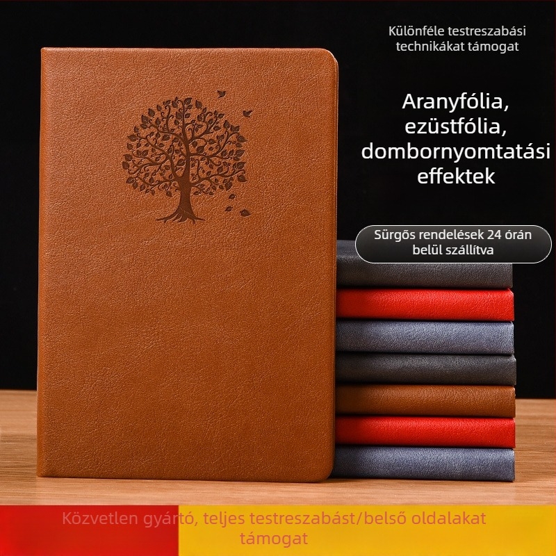A5 notesz – minimalist stílusú, retro hangulatú napló, kompakt méret