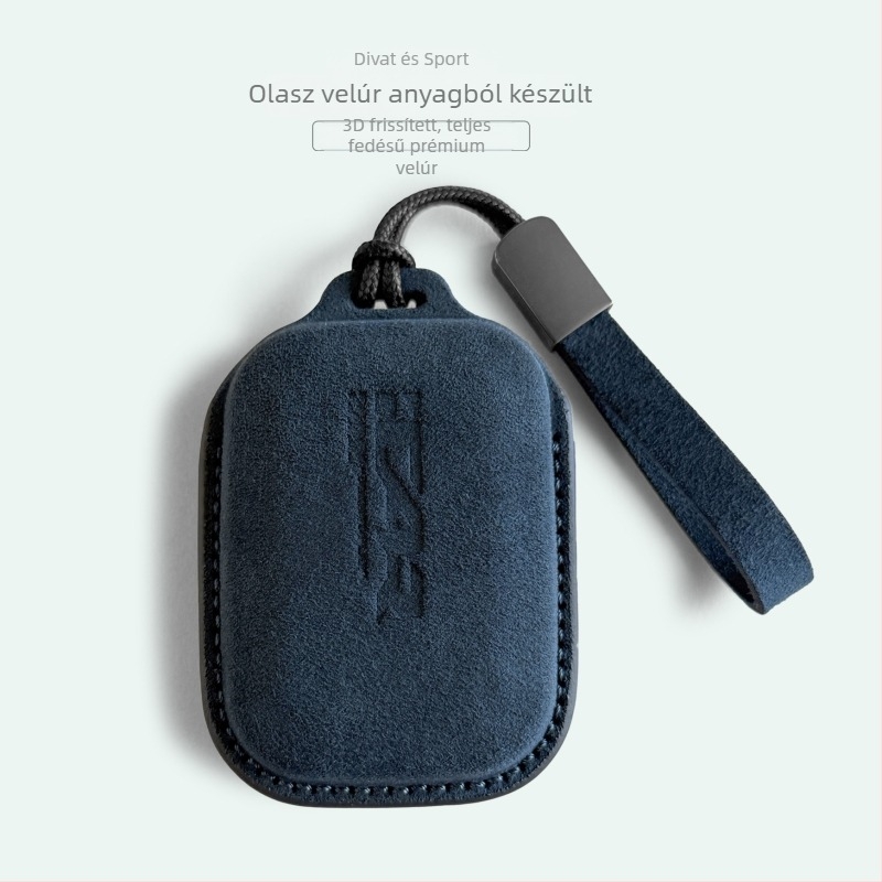 Suede autókulcs tok a Chery Icar V23 Bluetoothhoz, minimalist stílus, kompatibilis 25 modellel