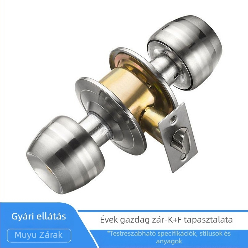 5831 Gömbzár belső ajtókhoz – kerek zár, rozsdamentes acélból, háztartási használatra