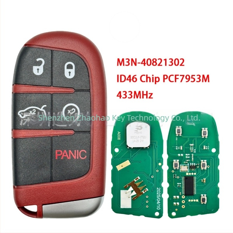 Intelligens autókulcs Jeep, Dodge, Chrysler, Hellcat, RAM 46 chip, 433 MHz
