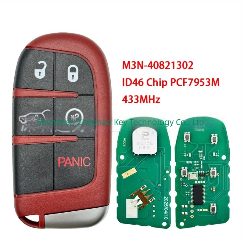 Intelligens autókulcs Jeep, Dodge, Chrysler, Hellcat, RAM 46 chip, 433 MHz