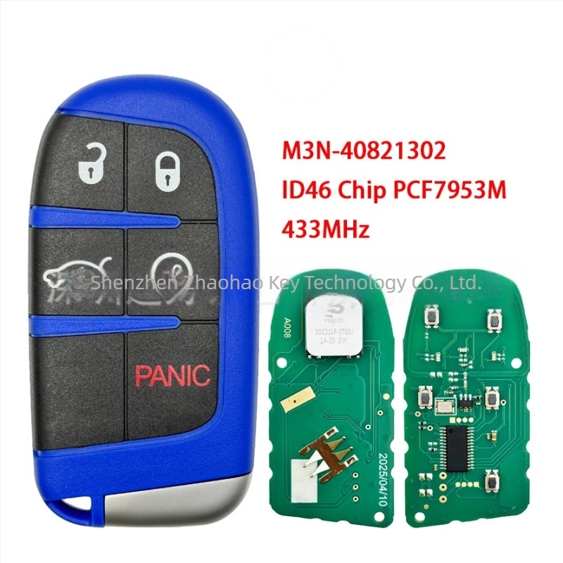 Intelligens autókulcs Jeep, Dodge, Chrysler, Hellcat, RAM 46 chip, 433 MHz