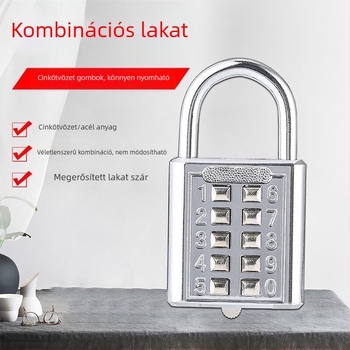 Stílusos mechanikus kombinációs zár poggyászhoz és ajtókhoz