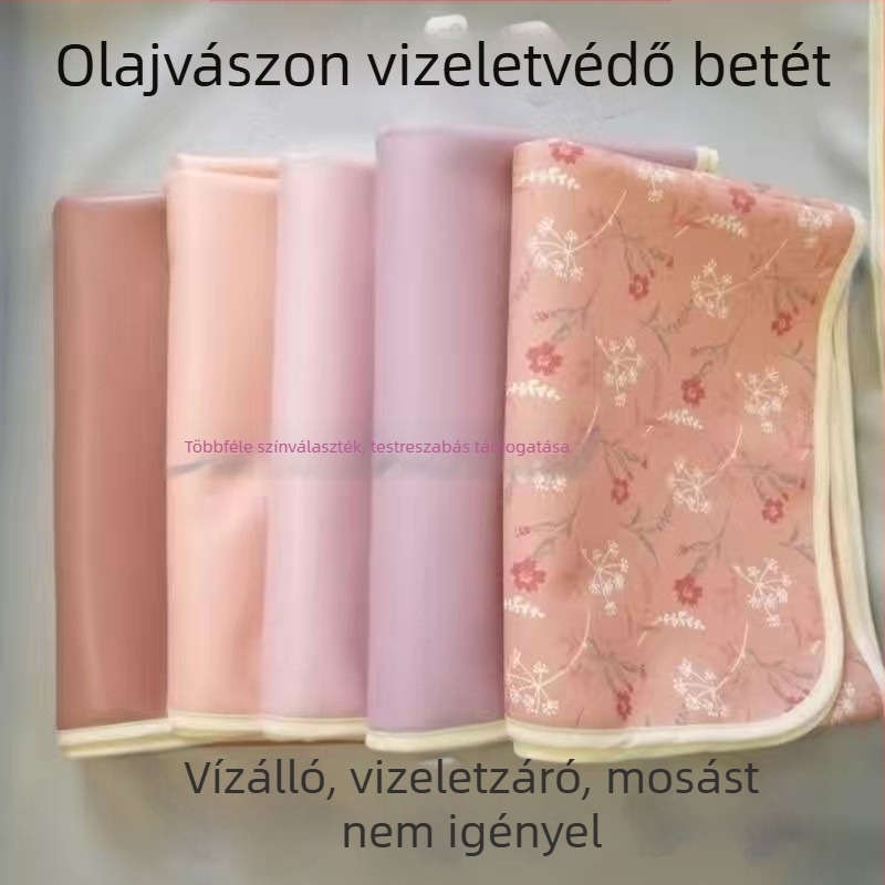 Vízálló ágyhuzat olajos vászonból, vizeletvédő párna idősöknek, csecsemőknek és háziállatoknak, puha