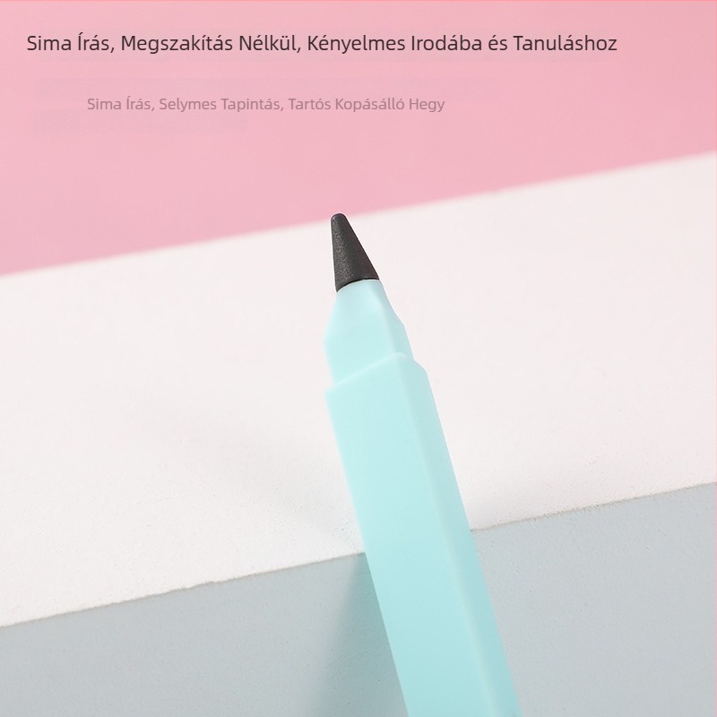 Tinta nélküli örök ceruza radírral, logó nyomtatási lehetőség, tartós grafitmag