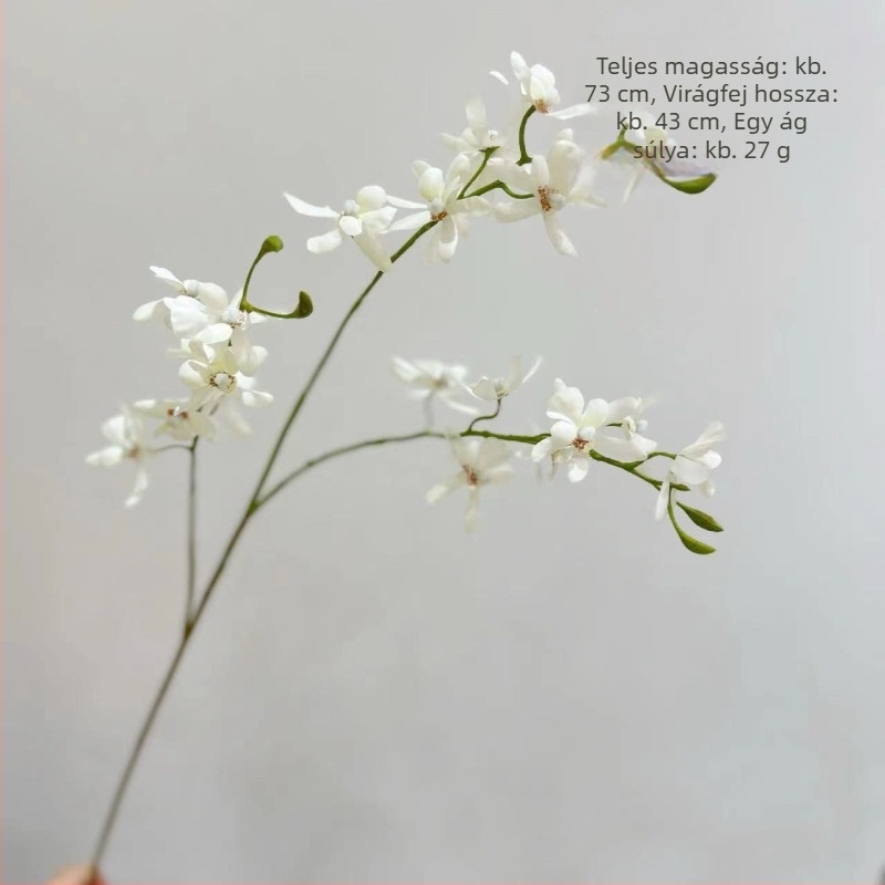 With Yang mesterséges Phalaenopsis orchidea, mini selyem virág otthoni dekorációhoz; ideális esküvőkre és fotózáshoz