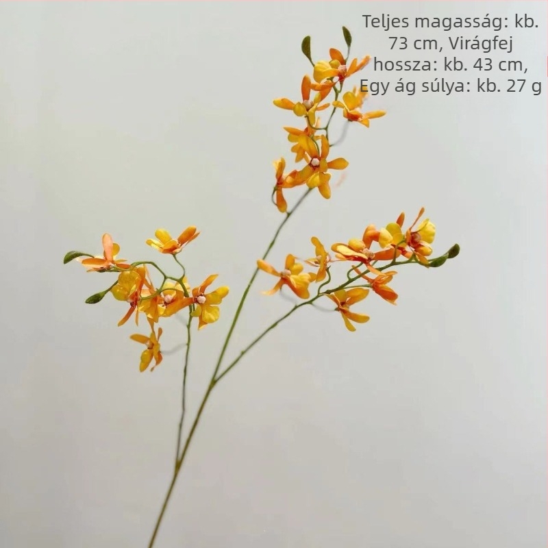With Yang mesterséges Phalaenopsis orchidea, mini selyem virág otthoni dekorációhoz; ideális esküvőkre és fotózáshoz