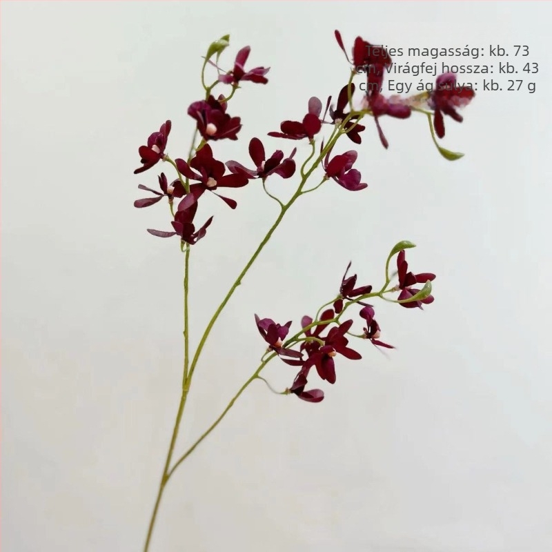 With Yang mesterséges Phalaenopsis orchidea, mini selyem virág otthoni dekorációhoz; ideális esküvőkre és fotózáshoz