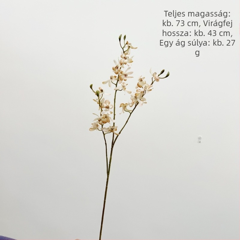 With Yang mesterséges Phalaenopsis orchidea, mini selyem virág otthoni dekorációhoz; ideális esküvőkre és fotózáshoz