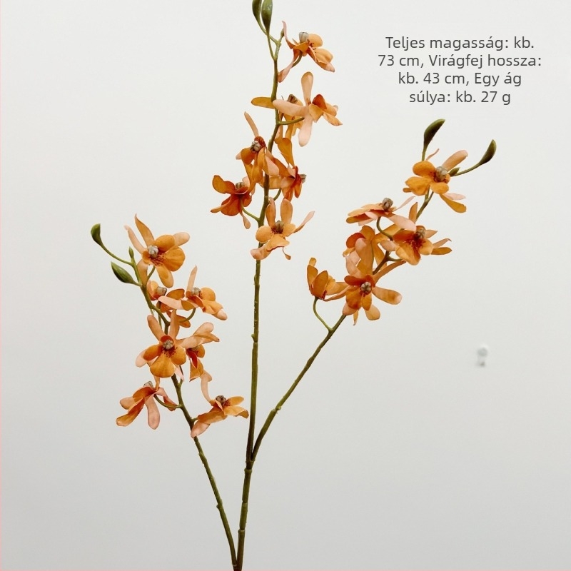 With Yang mesterséges Phalaenopsis orchidea, mini selyem virág otthoni dekorációhoz; ideális esküvőkre és fotózáshoz