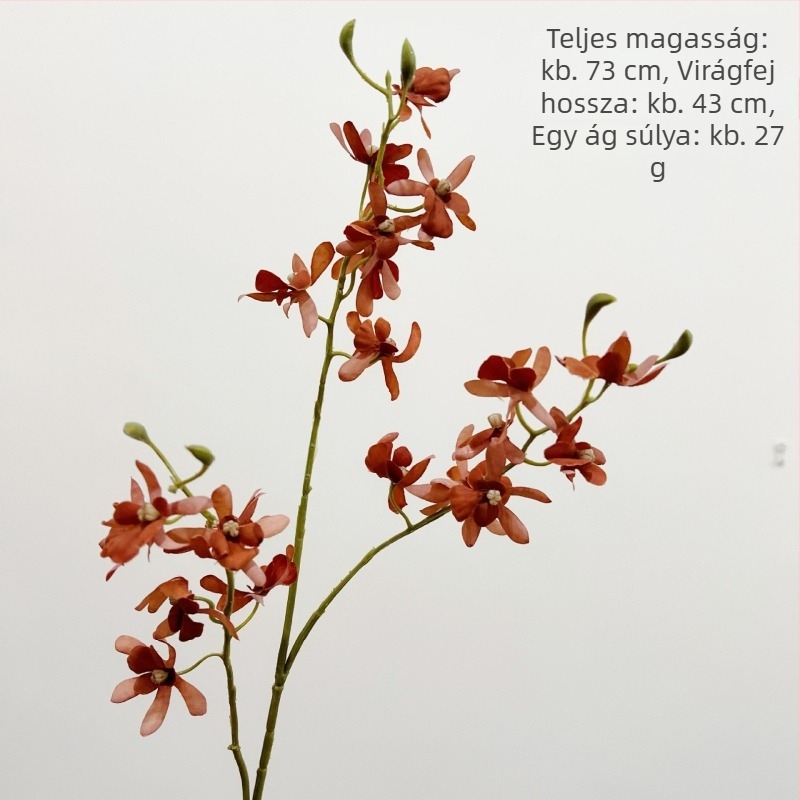 With Yang mesterséges Phalaenopsis orchidea, mini selyem virág otthoni dekorációhoz; ideális esküvőkre és fotózáshoz