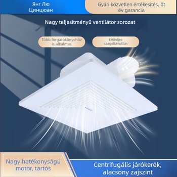 Gipszkartonos konyha- és fürdőszobai mennyezeti ventilátor