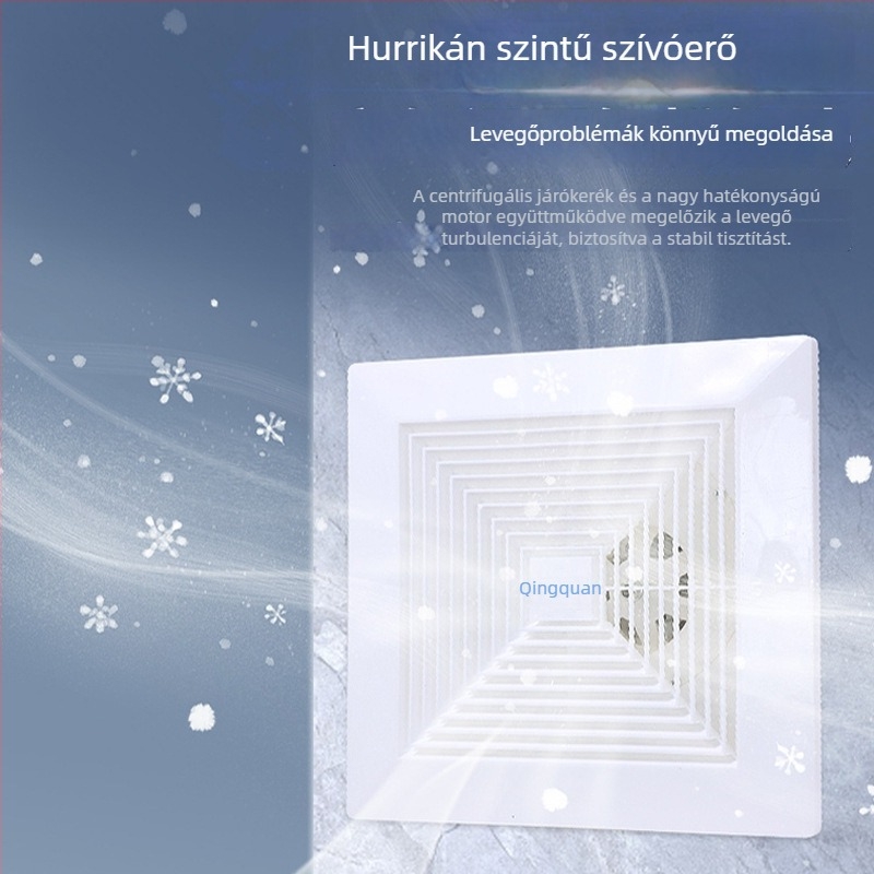 Gipszkartonos konyha- és fürdőszobai mennyezeti ventilátor