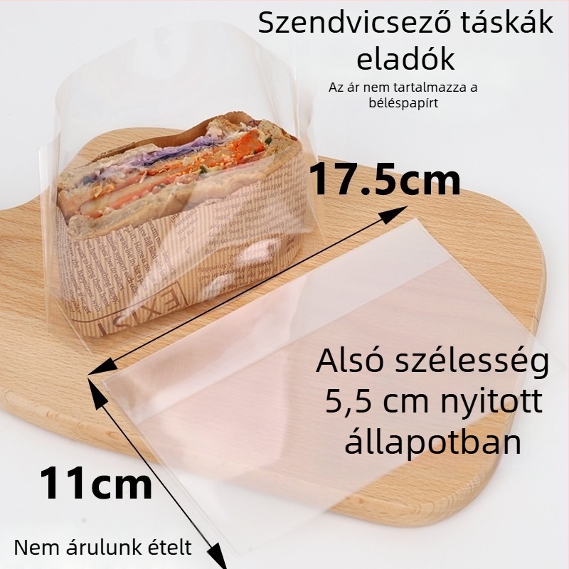 Szendvicscsomagoló papír készlet: olajfelszívó papír, hamburger papír, Kraft papír, sütőpapír, élelmiszer-biztonsági külső csomagolás