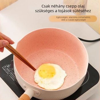 Maifan-kő bevonatú, nem tapadó kis edény bébiételhez, alkalmas instant tészta és leves készítésére, gáztűzhely kompatibilis