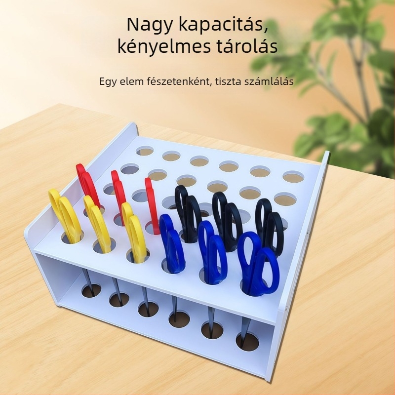 Többszintes asztali rendező kis tárgyakhoz, szemöldökcsipesz, olló, ecsetek, rúzs — nagy kapacitású irodai rendező és tolltartó.