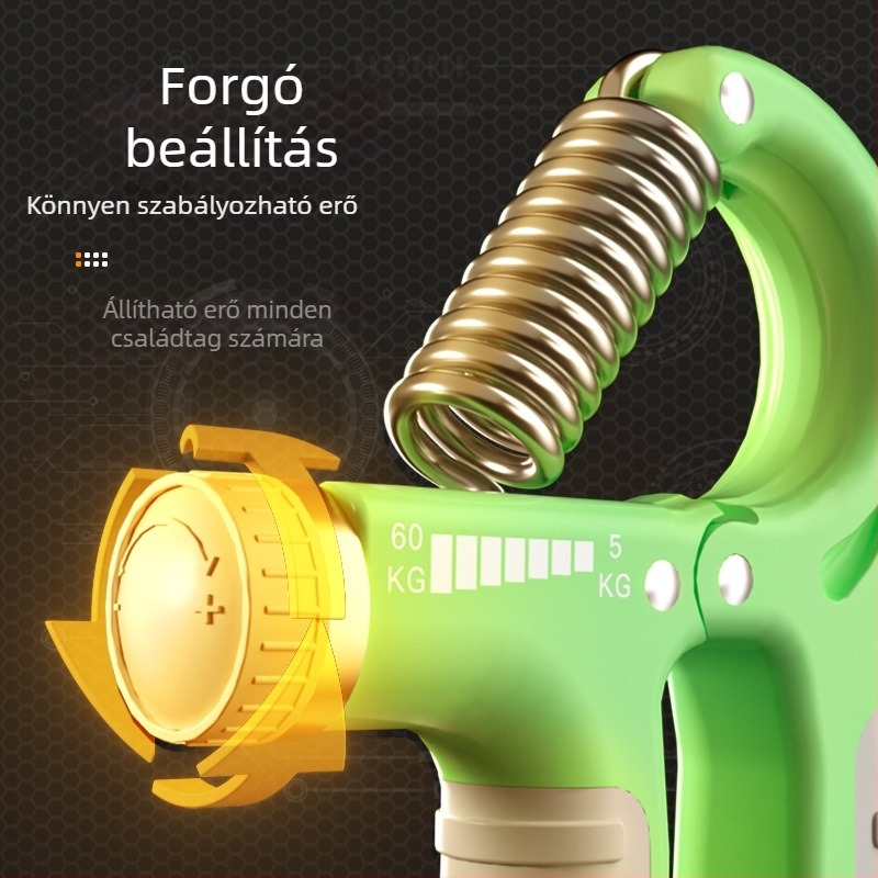 Markolat erőfejlesztő és kéz-tréner, alkar-edzés, rugós mechanizmus