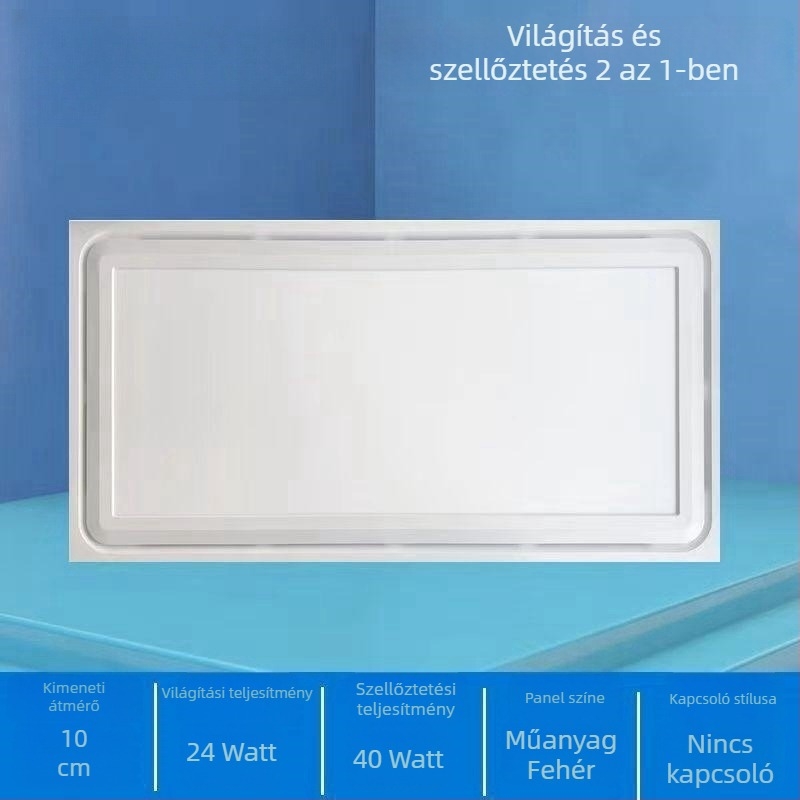 Beépített mennyezeti világítás és szellőztető ventilátor, 2 az 1-ben, csendes konyhai ventilátor