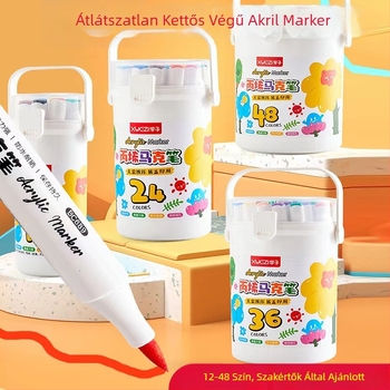 Gyerekeknek szóló akrilfilcek – opák, vízállóak, DIY akvarellhez és rajzoláshoz, színes