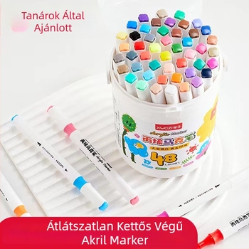 Gyerekeknek szóló akrilfilcek – opák, vízállóak, DIY akvarellhez és rajzoláshoz, színes