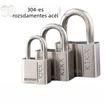 Háztartási használatra szánt rozsdamentes acél Lakat, vízálló és rozsdamentes 304, alkalmas fiókokhoz, kollégiumi szekrényekhez és ajtókhoz, lopás elleni zár