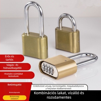 Kültéri jelszavas lakat, rozsdamentes és lopás elleni védelemmel, ajtókhoz, kapukhoz, szekrényekhez és raktárakhoz