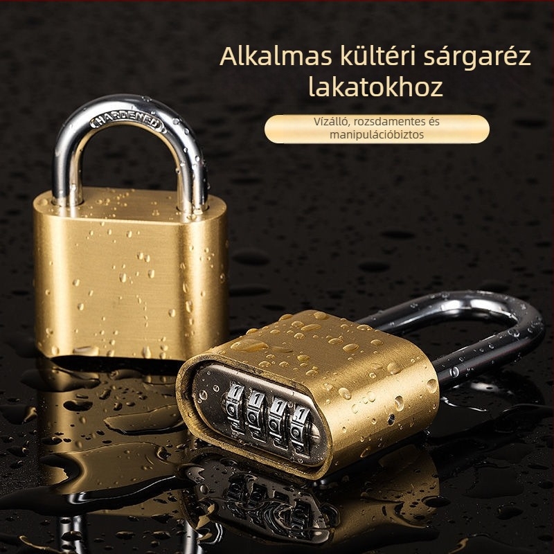 Kültéri jelszavas lakat, rozsdamentes és lopás elleni védelemmel, ajtókhoz, kapukhoz, szekrényekhez és raktárakhoz