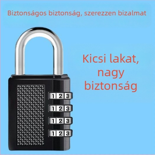 Fém kódzár poggyászhoz, kollégiumi és edzőtermi szekrényekhez, vízálló fiókzár
