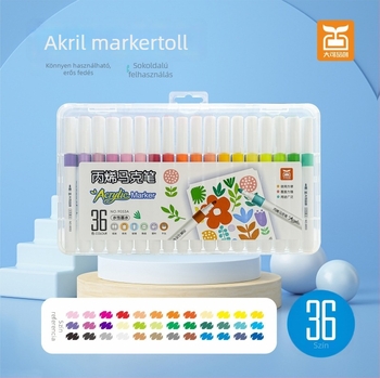 48 színű marker tollkészlet, puha heggyel, víz alapú markerek, képregényekhez és diákoknak, kiemelő tinta
