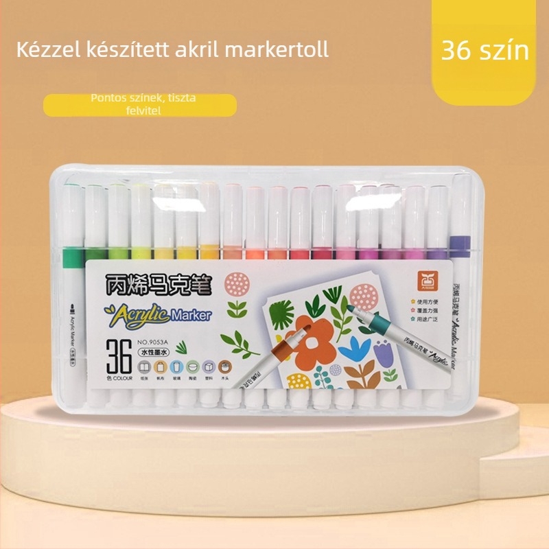 48 színű marker tollkészlet, puha heggyel, víz alapú markerek, képregényekhez és diákoknak, kiemelő tinta