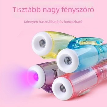 Fényes UV fluoreszcáló toll átlátszó testtel