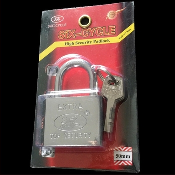 50 mm-es vasból készült zár krómozott felülettel, szekrényekhez, fiókokhoz és ajtókhoz – lopás elleni zár, Ring márka