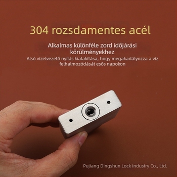 304 rozsdamentes acél lakat, vízálló és korrózióálló, kültéri használatra, háztartási ajtózár, lopás elleni