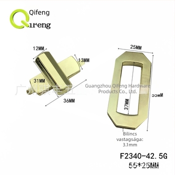 F2340 Twist Lock - ötvözetes hardver táskákhoz és dobozokhoz