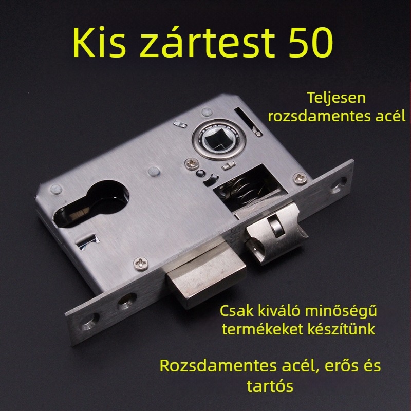 Rozsdamentes acélból készült belső ajtó zártest, modell Small 50