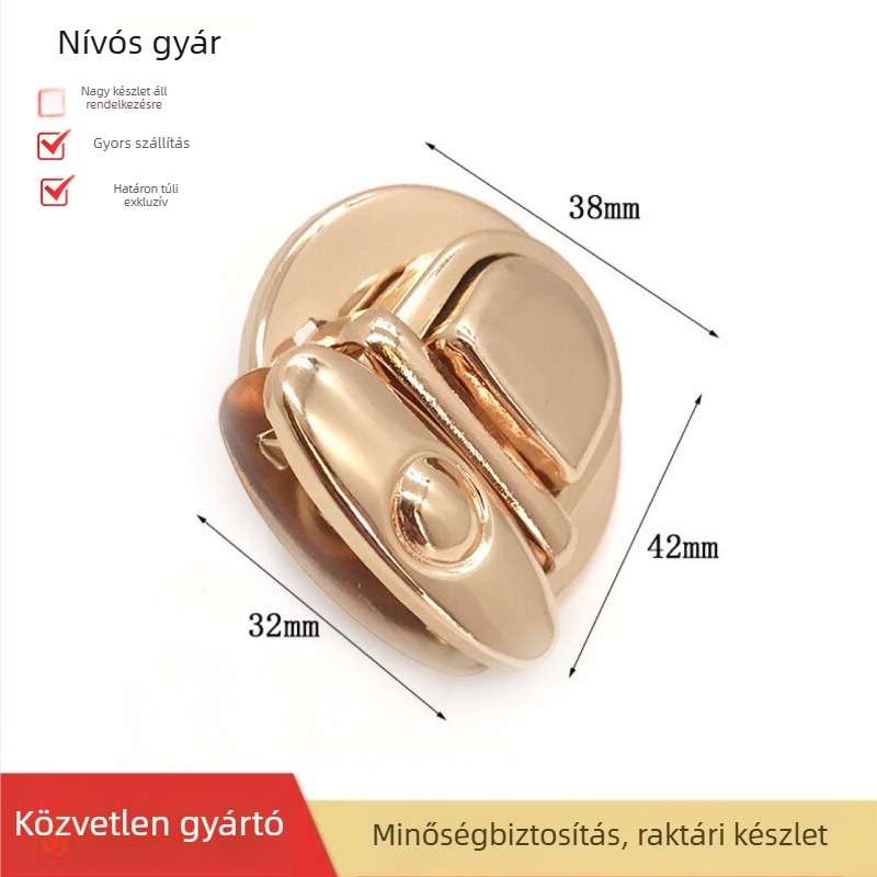 Fém táskazár, duckbill típusú zár, hardveres kiegészítő bőröndökhöz, Hyuna által ihletett