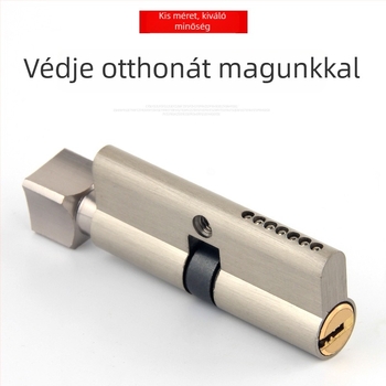 Tiszta réz zárbetét belső fa ajtó hálószoba számára, 80 mm-es hosszabbítással, cserélhető