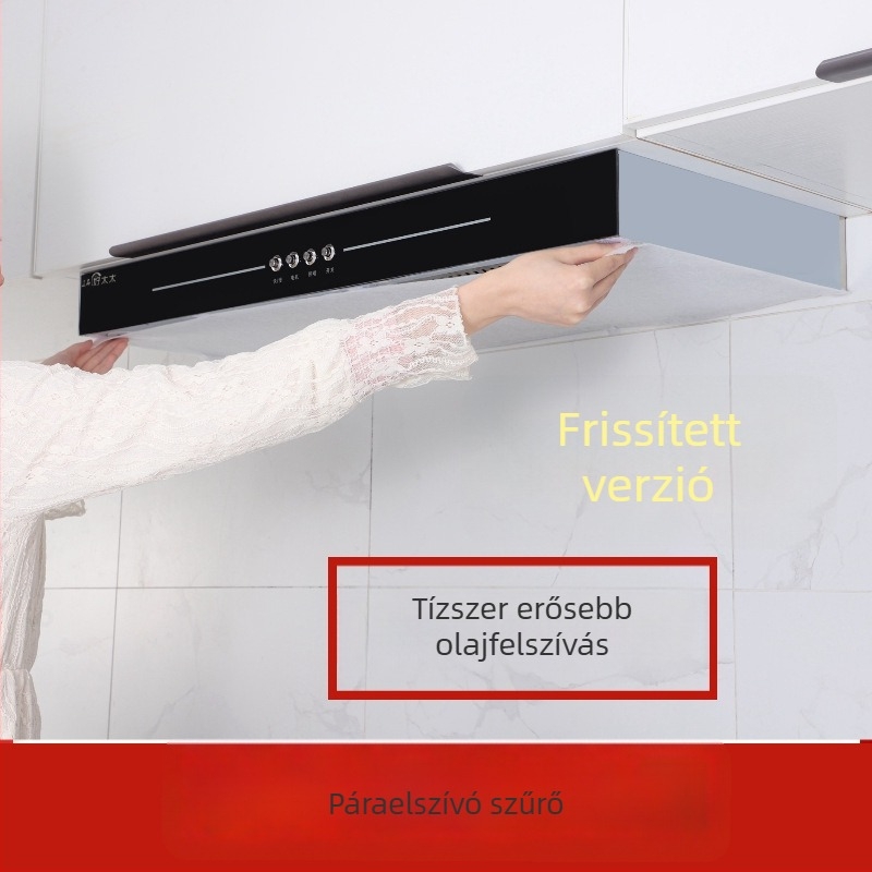 Olajfelszívó papír szűrőmembrán konyhai elszívóhoz, olajellenes matrica, szűrőháló, olajálló fedél
