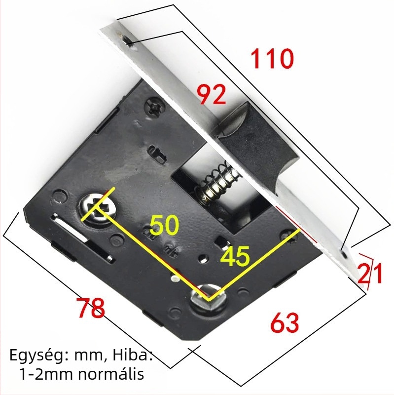 Zártest egy nyelvű, modell 5045, 110 mm hosszúságú