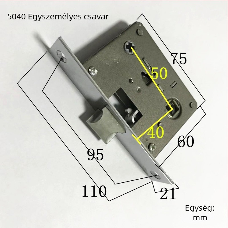Zártest egy nyelvű, modell 5045, 110 mm hosszúságú