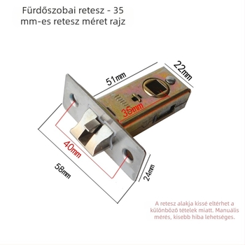 Fürdőszoba/WC ajtó zárnyelvű cilinder – 55/40/50/60/70 mm