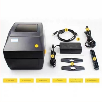 XP-460B hőnyomtató címkékhez, USB interfész, 108 mm címke szélesség, Xprinter
